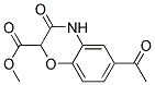 Methyl-6-acetyl-3,4-dihydro-3-oxo2H-benzo[b][1,4]-oxazine-2-carboxylate 结构式