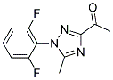 3-Acetyl-1-(2,6-difluorophenyl)-5-methyl-1,2,4-triazole 结构式