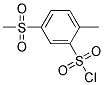 5-Methanesulfonyl-2-methyl-benzenesulfonylchloride 结构式
