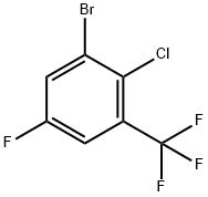 3-溴-2-氯-5-氟三氟甲苯 结构式