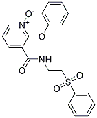 2-Phenoxy-3-(([2-(phenylsulfonyl)ethyl]amino)carbonyl)pyridinium-1-oxide 结构式