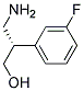 (S)-3-(3-FLUOROPHENYL)-BETA-ALANINOL
 结构式