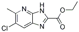 ethyl 6-chloro-5-methyl-3H-imidazo[4,5-b]pyridine-2-carboxylate 结构式