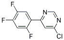 4-Chloro-6-(2,4,5-trifluoro-phenyl)-pyrimidine 结构式