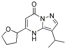 3-(1-methylethyl)-5-(tetrahydrofuran-2-yl)pyrazolo[1,5-a]pyrimidin-7(4H)-one 结构式