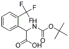 (2R)-[(tert-butoxycarbonyl)amino][2-(trifluoromethyl)phenyl]ethanoic acid 结构式