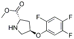 methyl (2S,4R)-4-(2,4,5-trifluorophenoxy)pyrrolidine-2-carboxylate 结构式