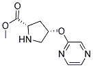 methyl (2S,4S)-4-(pyrazin-2-yloxy)pyrrolidine-2-carboxylate 结构式