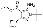 ethyl 5-amino-1-tert-butyl-3-cyclobutyl-1H-pyrazole-4-carboxylate 结构式