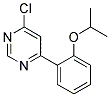 4-Chloro-6-(2-isopropoxy-phenyl)-pyrimidine 结构式