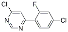 4-Chloro-6-(4-chloro-2-fluoro-phenyl)-pyrimidine 结构式