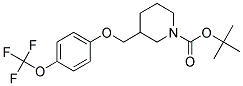 3-(4-Trifluoromethoxy-phenoxymethyl)-piperidine-1-carboxylic acid tert-butyl ester 结构式