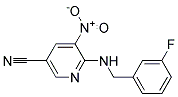 6-(3-Fluoro-benzylamino)-5-nitro-nicotinonitrile 结构式