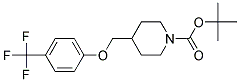 4-(4-Trifluoromethyl-phenoxymethyl)-piperidine-1-carboxylic acid tert-butyl ester 结构式