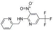 (3-Nitro-5-trifluoromethyl-pyridin-2-yl)-pyridin-2-ylmethyl-amine 结构式