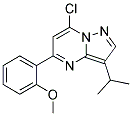 7-chloro-5-(2-methoxyphenyl)-3-(1-methylethyl)pyrazolo[1,5-a]pyrimidine 结构式