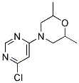 4-(6-Chloro-pyrimidin-4-yl)-2,6-dimethyl-morpholine 结构式