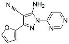 5-amino-3-furan-2-yl-1-pyrimidin-4-yl-1H-pyrazole-4-carbonitrile 结构式