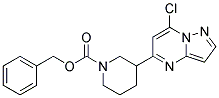 benzyl 3-(7-chloropyrazolo[1,5-a]pyrimidin-5-yl)piperidine-1-carboxylate 结构式