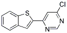 4-Benzo[b]thiophen-2-yl-6-chloro-pyrimidine 结构式