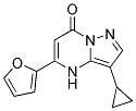 3-cyclopropyl-5-furan-2-ylpyrazolo[1,5-a]pyrimidin-7(4H)-one 结构式