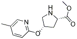 methyl (2S,4S)-4-[(5-methylpyridin-2-yl)oxy]pyrrolidine-2-carboxylate 结构式