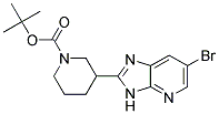 tert-butyl 3-(6-bromo-3H-imidazo[4,5-b]pyridin-2-yl)piperidine-1-carboxylate 结构式