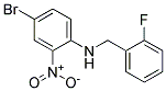 (4-Bromo-2-nitro-phenyl)-(2-fluoro-benzyl)-amine 结构式