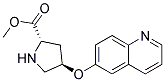 methyl (2S,4R)-4-(quinolin-6-yloxy)pyrrolidine-2-carboxylate 结构式