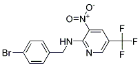 (4-Bromo-benzyl)-(3-nitro-5-trifluoromethyl-pyridin-2-yl)-amine 结构式