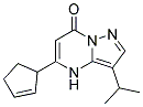 5-cyclopent-2-en-1-yl-3-(1-methylethyl)pyrazolo[1,5-a]pyrimidin-7(4H)-one 结构式