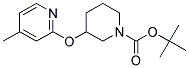 3-(4-Methyl-pyridin-2-yloxy)-piperidine-1-carboxylic acid tert-butyl ester 结构式