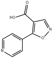 5-pyridin-4-ylisoxazole-4-carboxylic acid 结构式