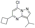 7-chloro-5-cyclobutyl-3-(1-methylethyl)pyrazolo[1,5-a]pyrimidine 结构式