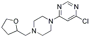 4-Chloro-6-[4-(tetrahydro-furan-2-ylmethyl)-piperazin-1-yl]-pyrimidine 结构式