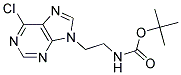 tert-butyl [2-(6-chloro-9H-purin-9-yl)ethyl]carbamate 结构式