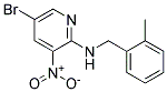 (5-Bromo-3-nitro-pyridin-2-yl)-(2-methyl-benzyl)-amine 结构式