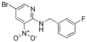 (5-Bromo-3-nitro-pyridin-2-yl)-(3-fluoro-benzyl)-amine 结构式