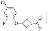 3-(4-Chloro-2-fluoro-phenoxy)-azetidine-1-carboxylic acid tert-butyl ester 结构式