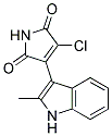 3-chloro-4-(2-methyl-1H-indol-3-yl)-1H-pyrrole-2,5-dione 结构式