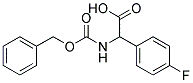 (2R)-{[(benzyloxy)carbonyl]amino}(4-fluorophenyl)ethanoic acid 结构式