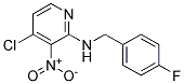 (4-Chloro-3-nitro-pyridin-2-yl)-(4-fluoro-benzyl)-amine 结构式