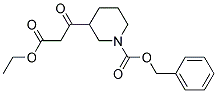 benzyl 3-(3-ethoxy-3-oxopropanoyl)piperidine-1-carboxylate 结构式