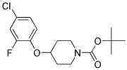 4-(4-Chloro-2-fluoro-phenoxy)-piperidine-1-carboxylic acid tert-butyl ester 结构式