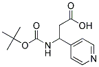 3-[(tert-butoxycarbonyl)amino]-3-pyridin-4-ylpropanoic acid 结构式