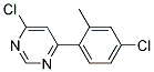 4-Chloro-6-(4-chloro-2-methyl-phenyl)-pyrimidine 结构式