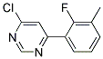 4-Chloro-6-(2-fluoro-3-methyl-phenyl)-pyrimidine 结构式