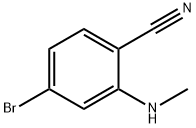 4-溴-2-(甲氨基)苯甲腈 结构式