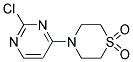 4-(2-chloropyrimidin-4-yl)thiomorpholine 1,1-dioxide 结构式