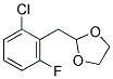CHLORO-3-FLUORO-2-(1,3-DIOXOLAN-2-YLMETHYL)BENZENE 结构式